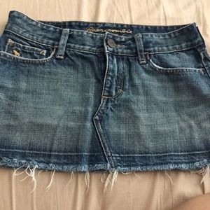 Abercrombie & Fitch Jean Mini Skirt